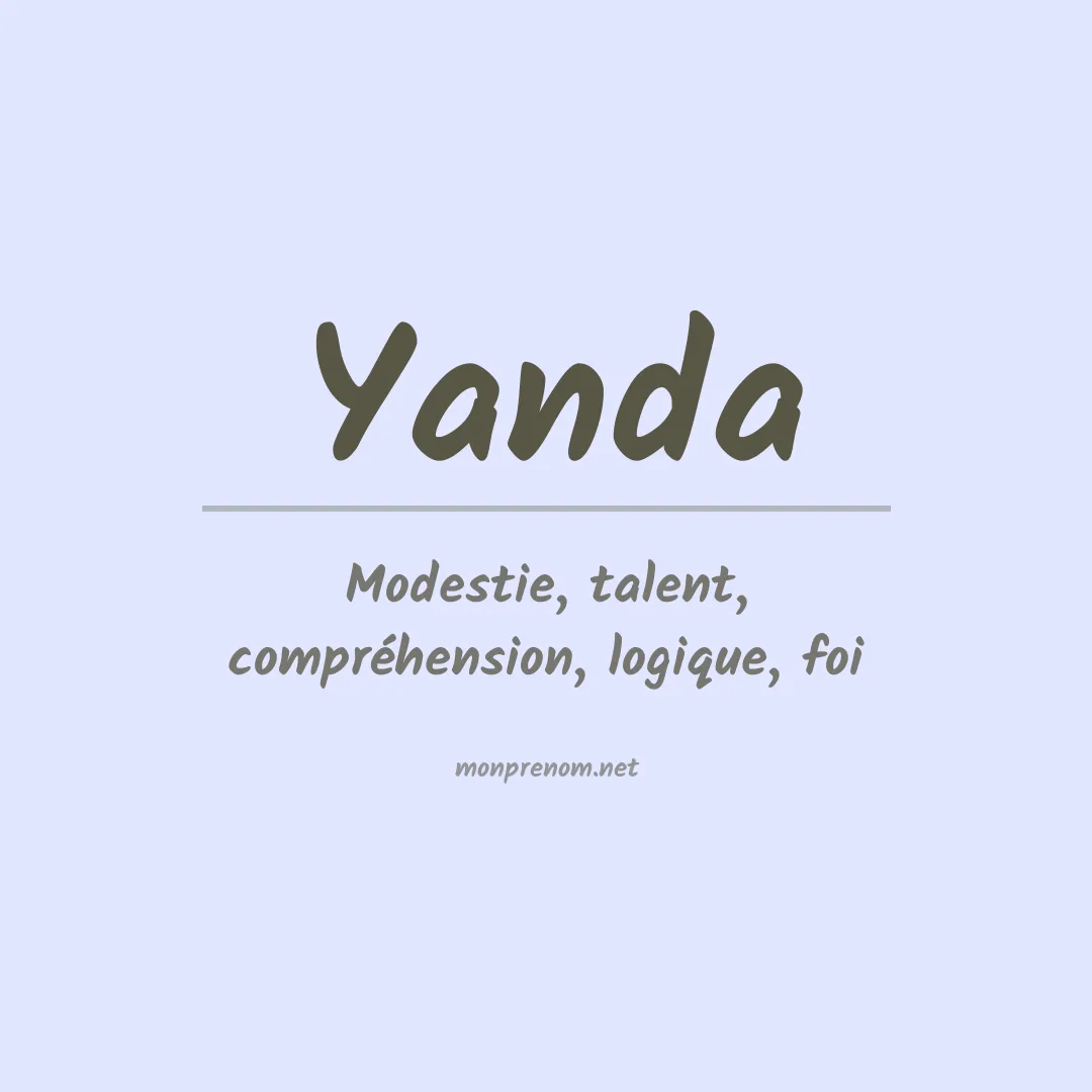 Prénom Yanda