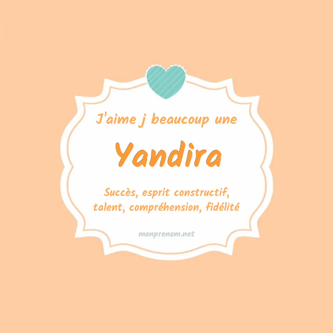 J'aime beaucoup Yandira