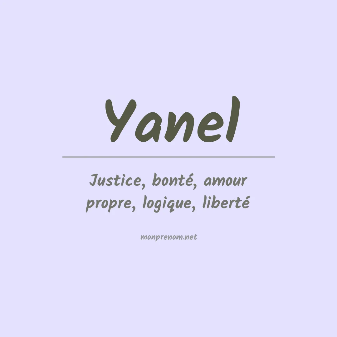Signification du prénom Yanel