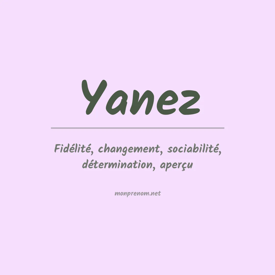 Prénom Yanez