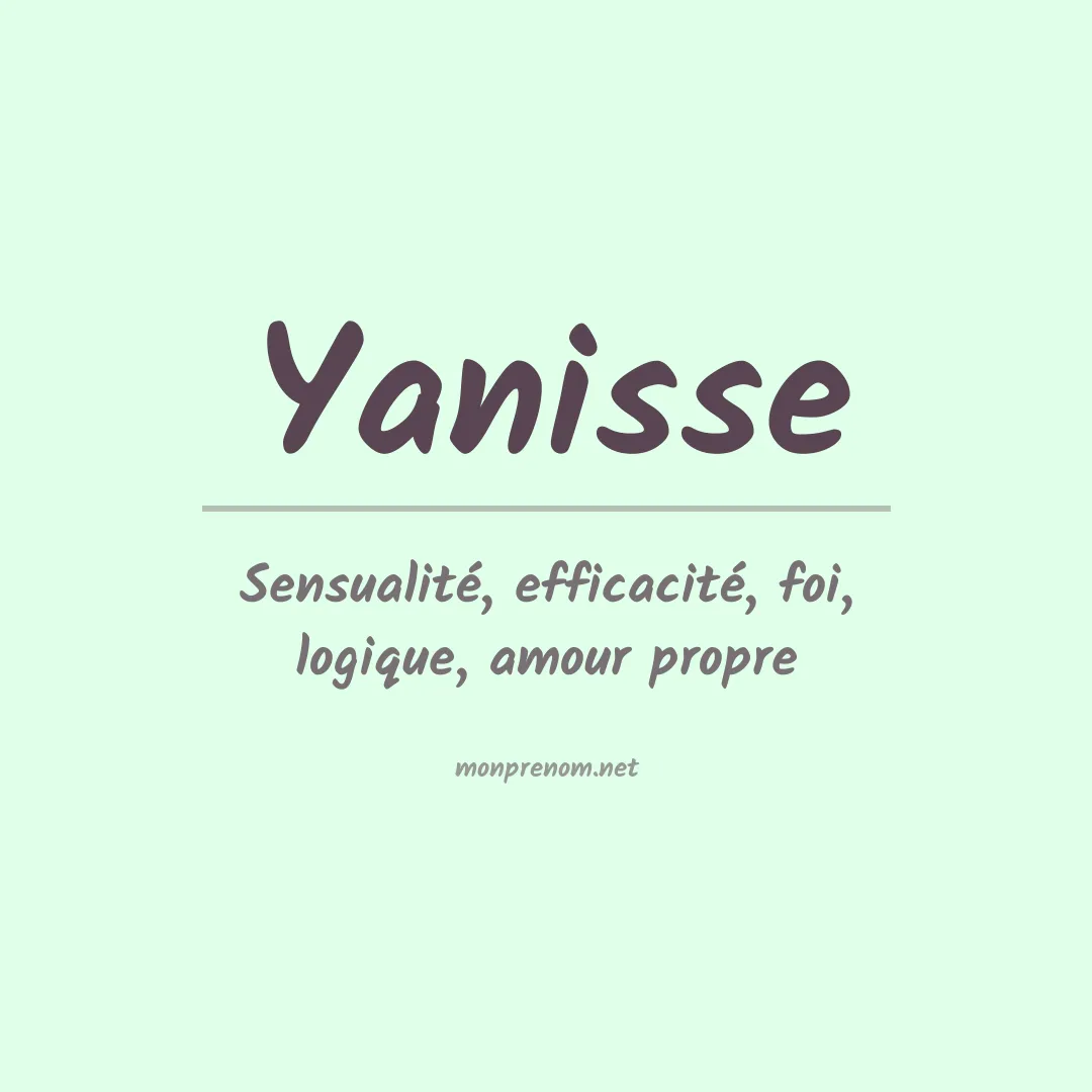 Prénom Yanisse