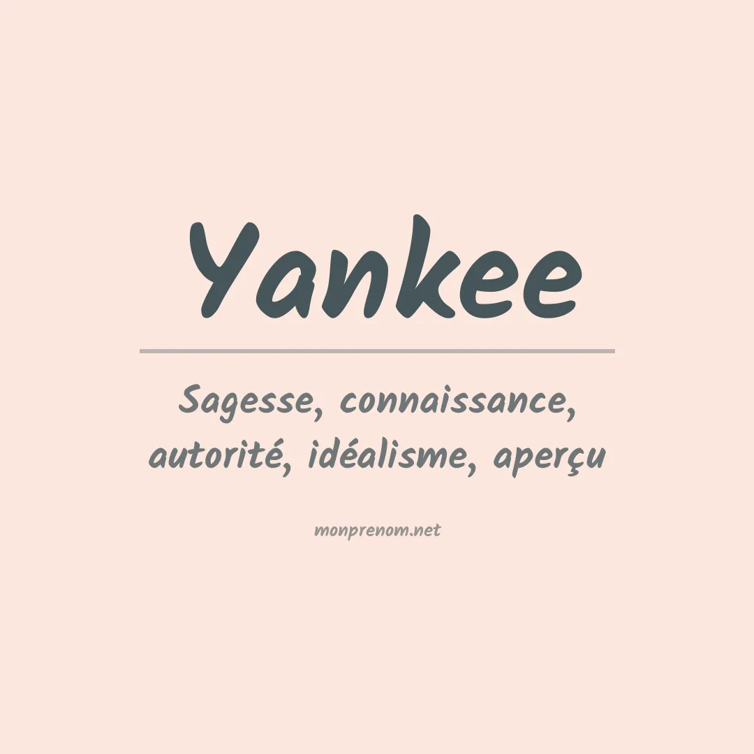 Prénom Yankee