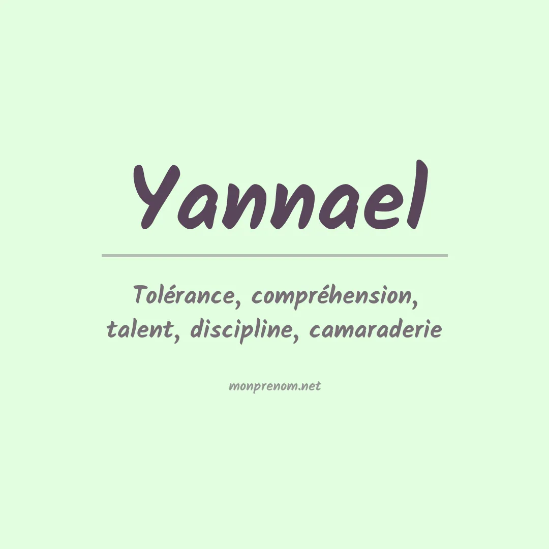 Signification du prénom Yannael