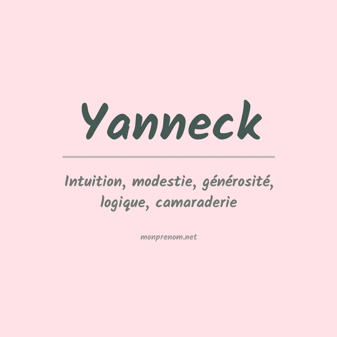 Prénom Yanneck