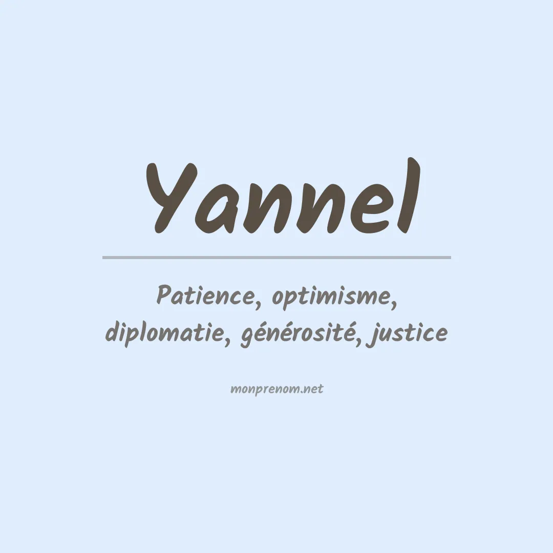 Signification du prénom Yannel