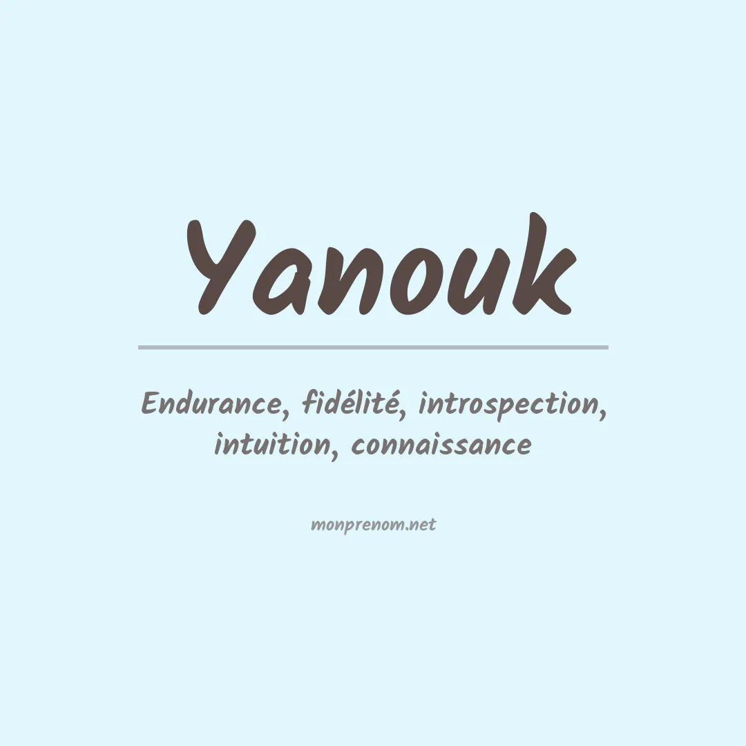 Prénom Yanouk
