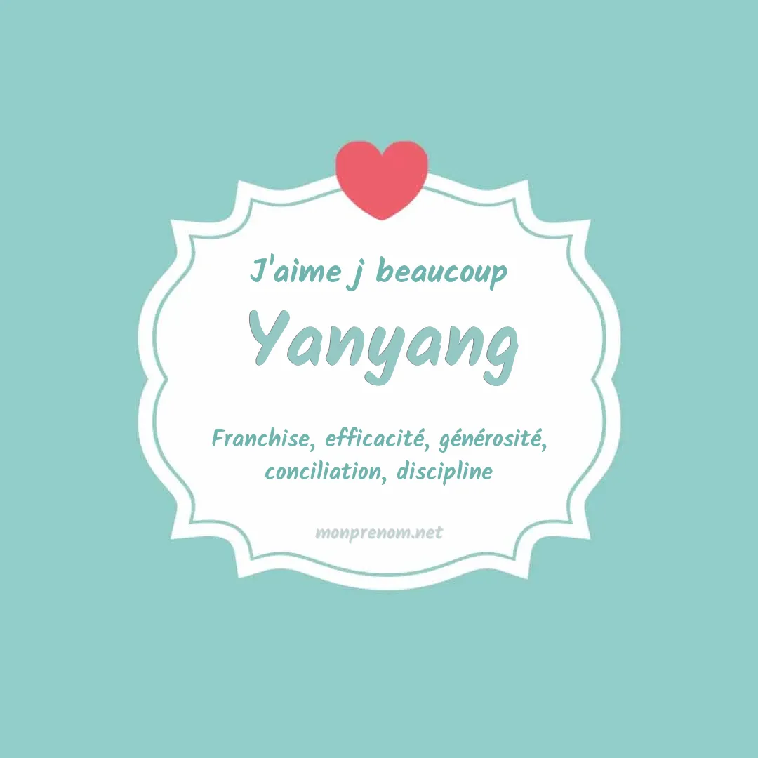 J'aime beaucoup Yanyang