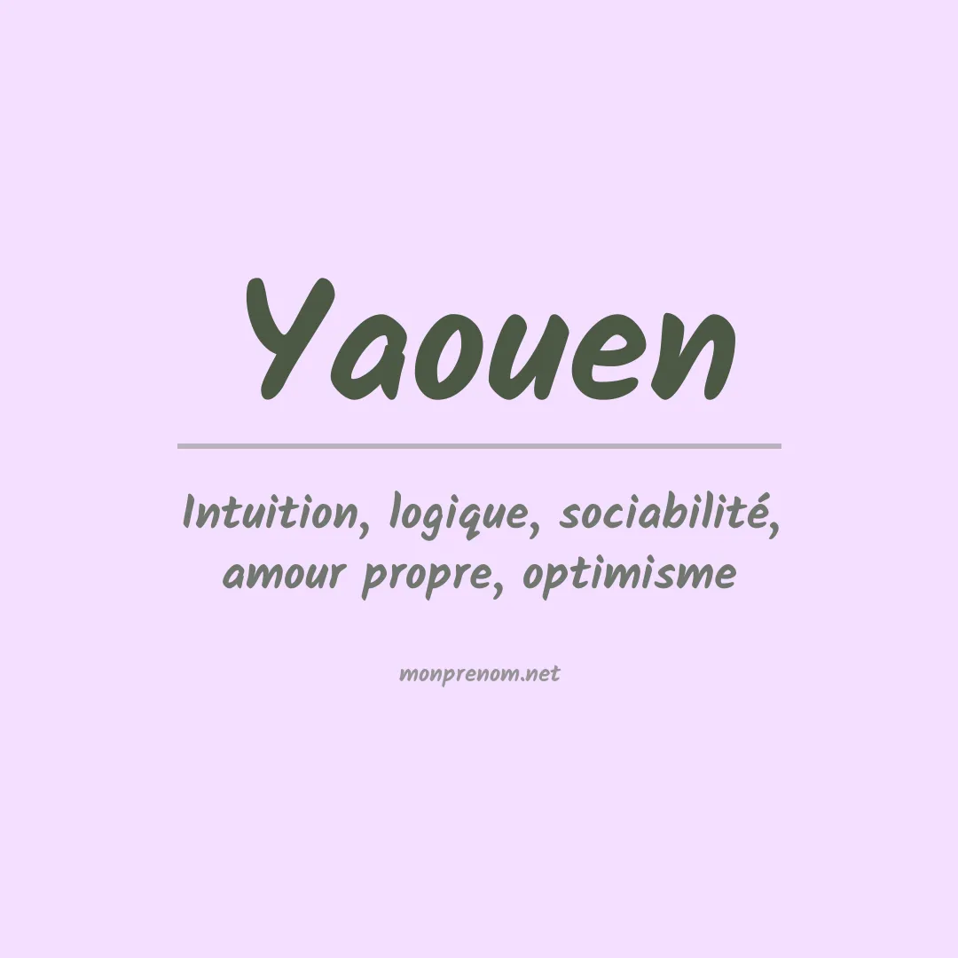 Prénom Yaouen