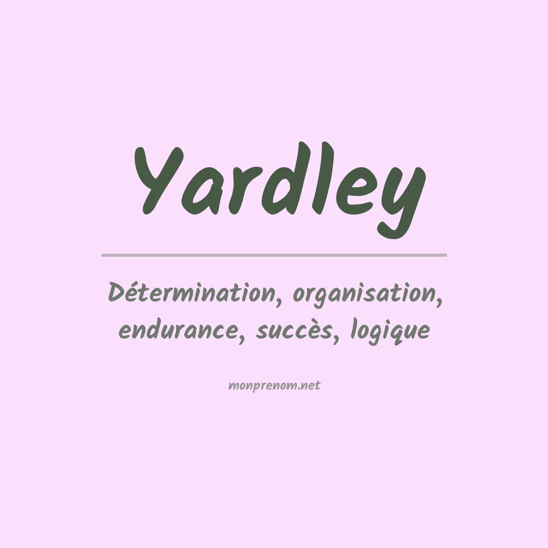 Prénom Yardley