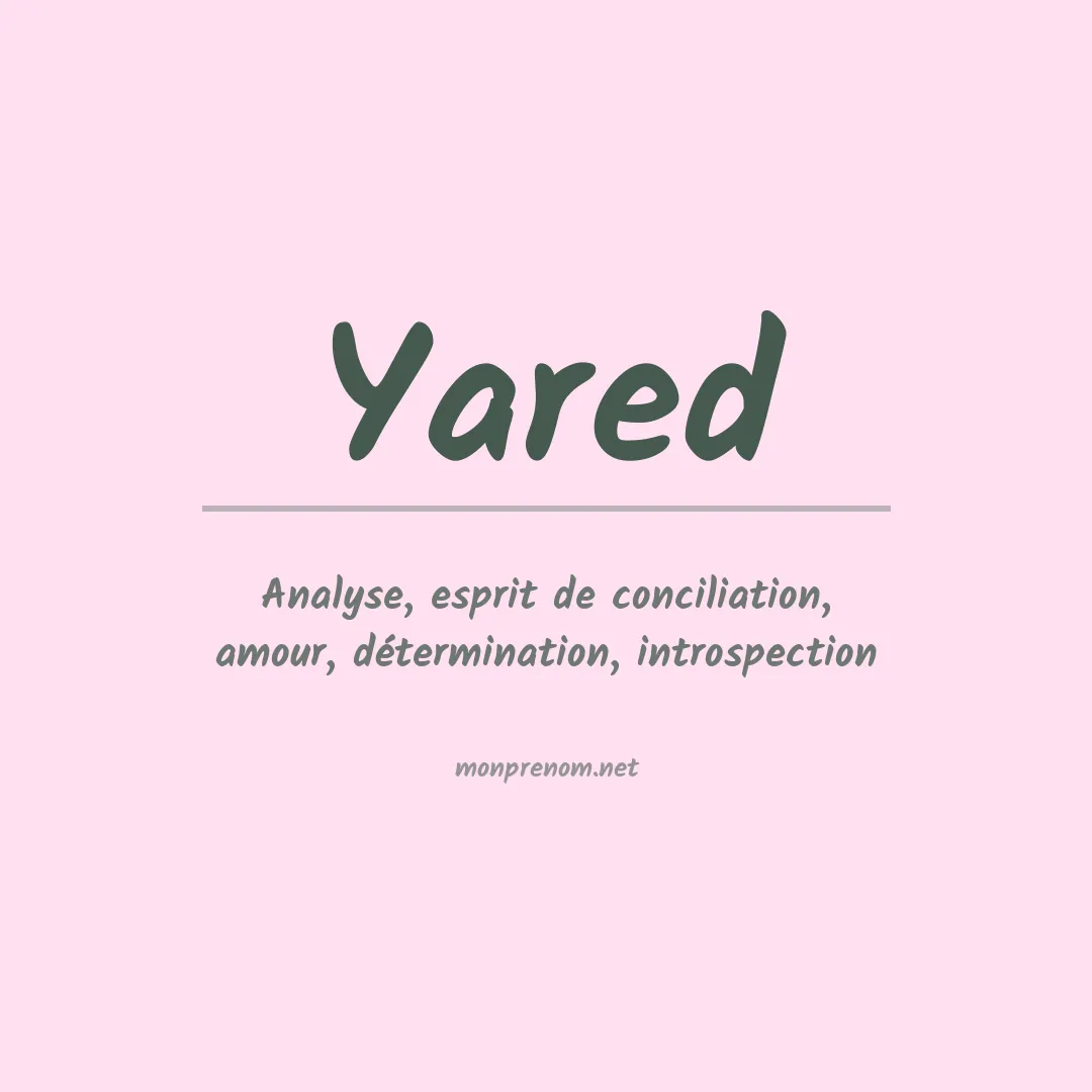Prénom Yared