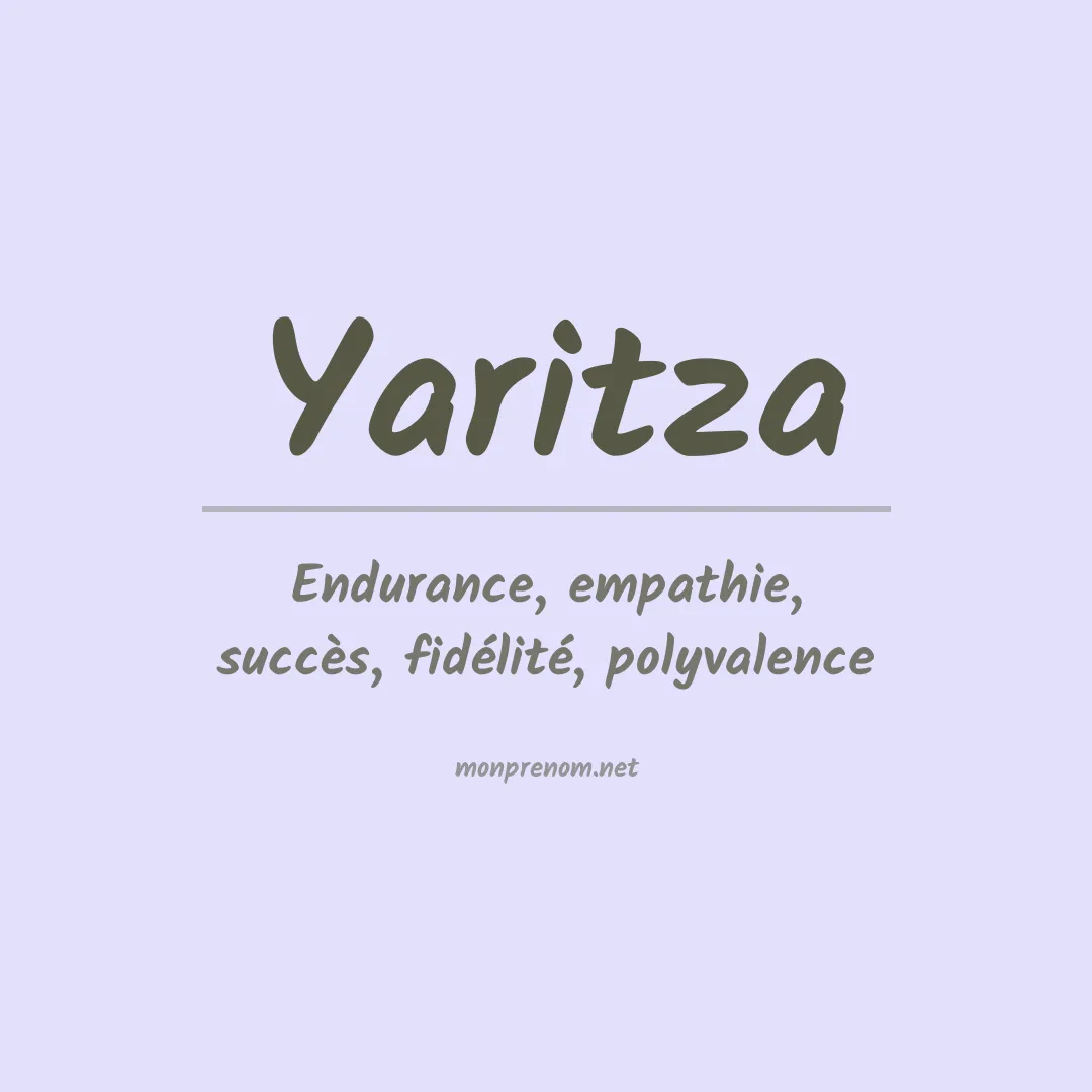 Prénom Yaritza