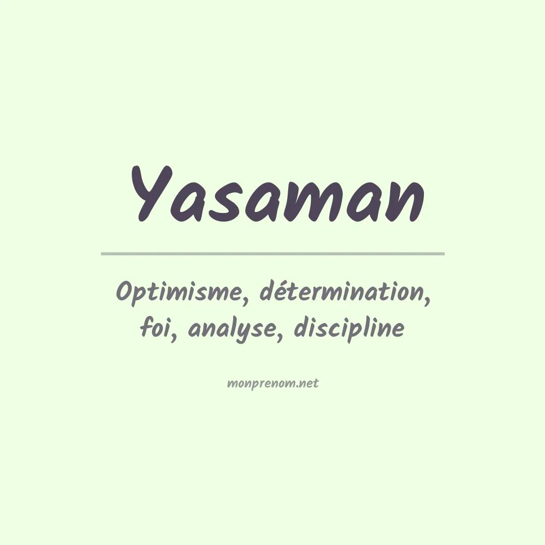Signification du prénom Yasaman