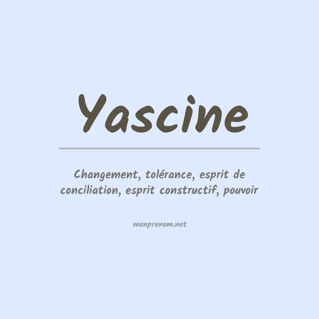 Prénom Yascine