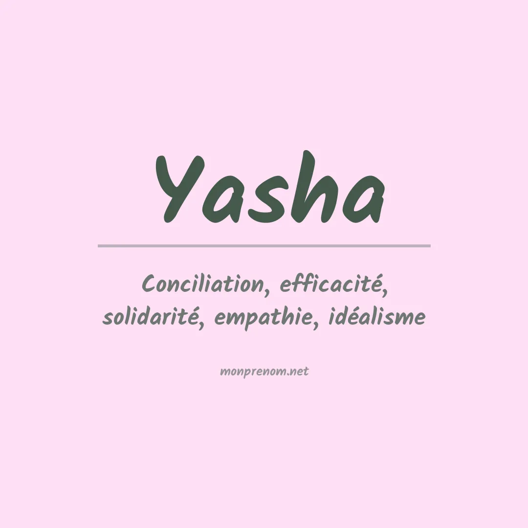 Prénom Yasha