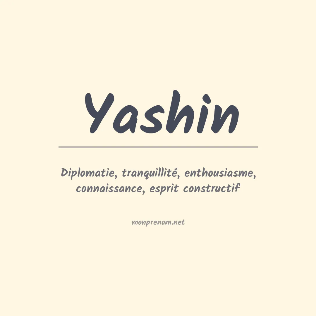 Signification du prénom Yashin