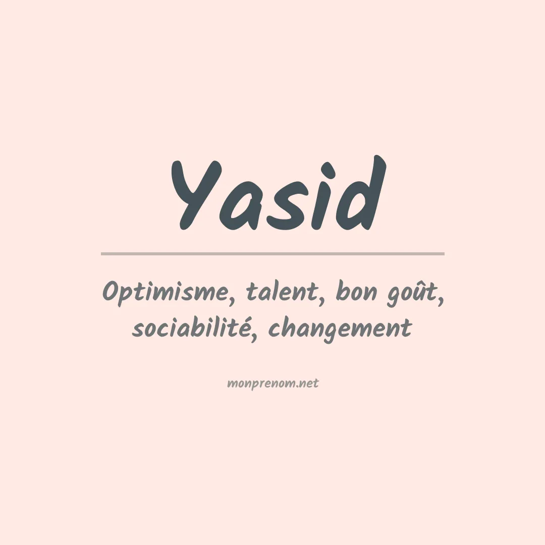 Prénom Yasid
