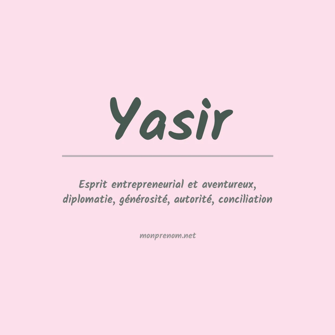 Prénom Yasir