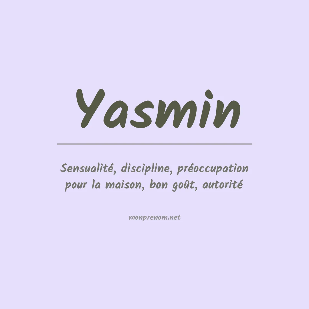 Prénom Yasmin