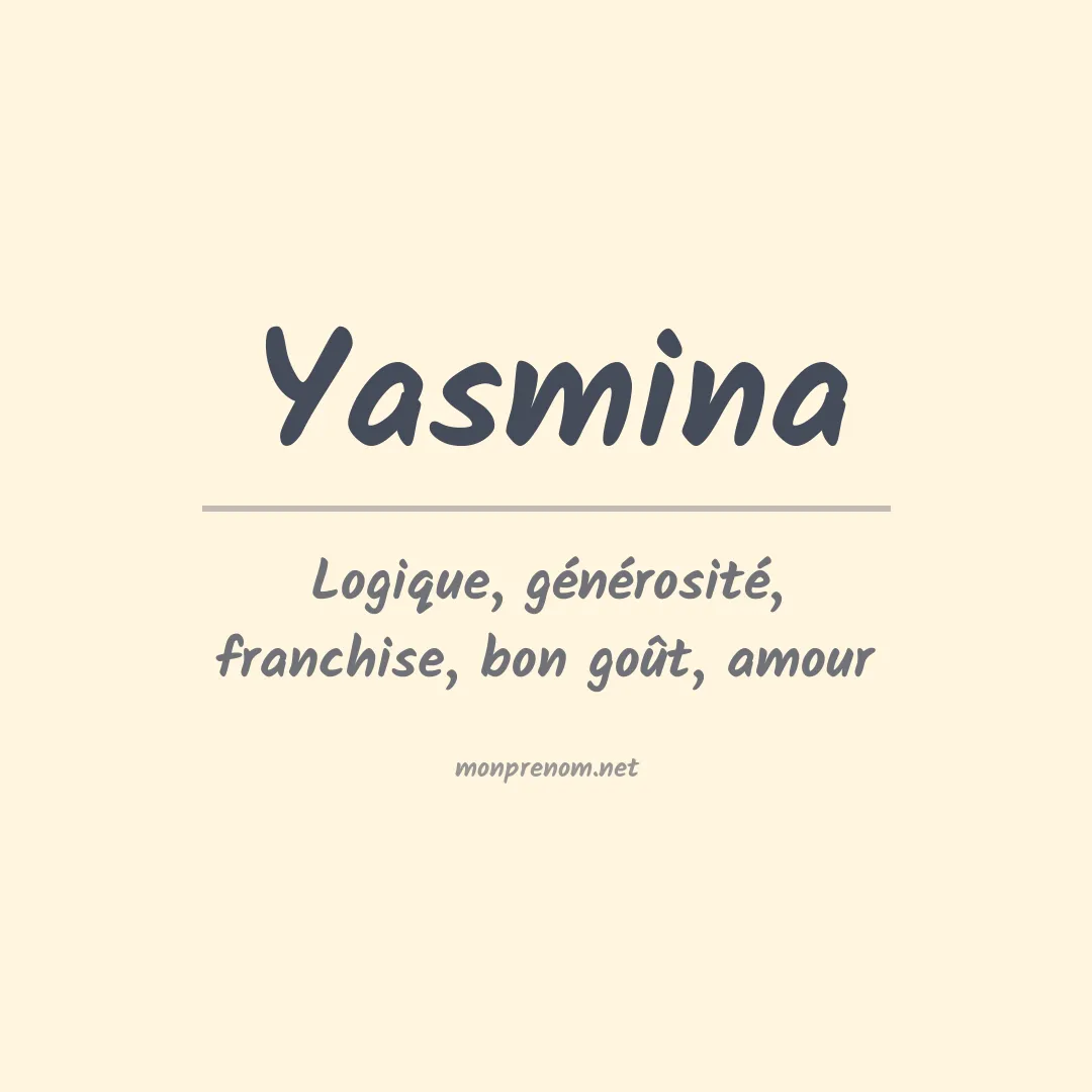 Prénom Yasmina