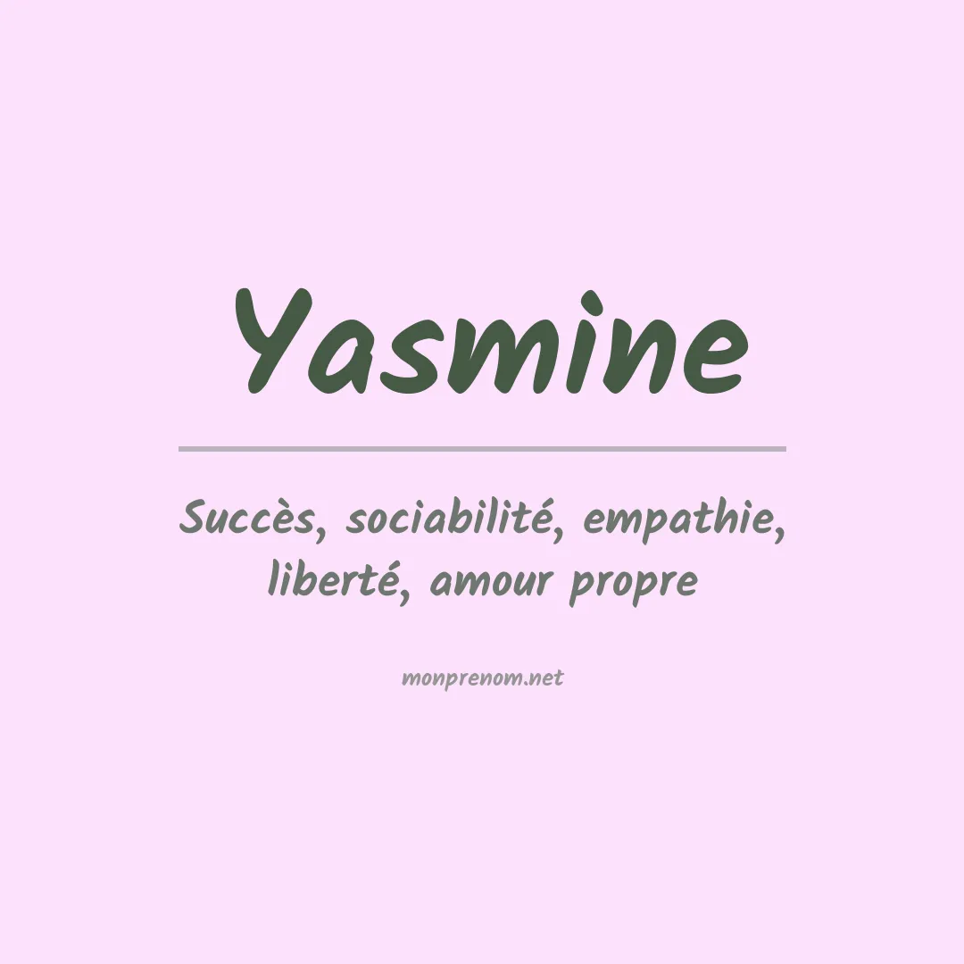 Prénom Yasmine