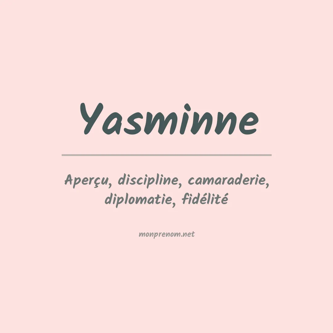 Prénom Yasminne