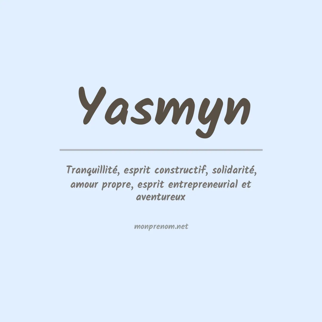 Prénom Yasmyn