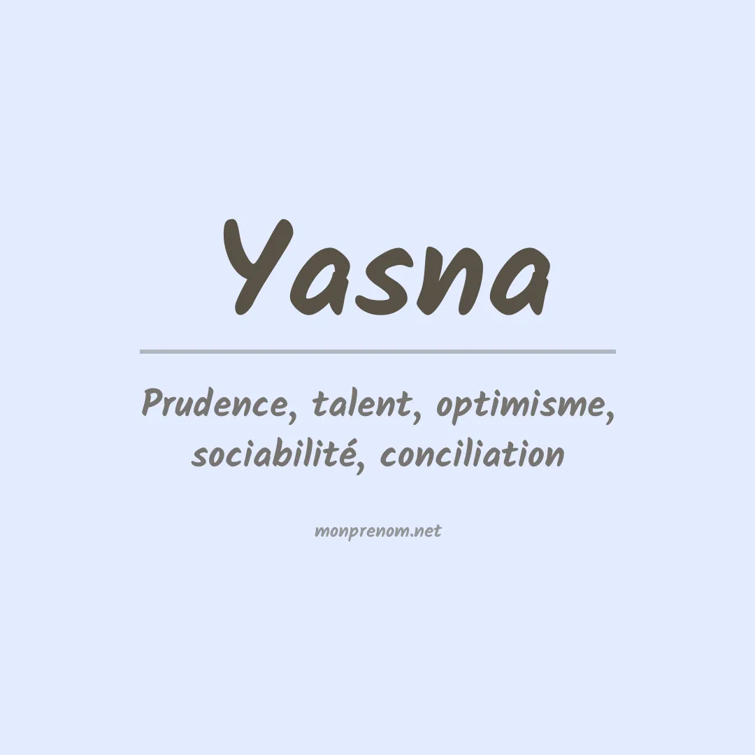 Prénom Yasna