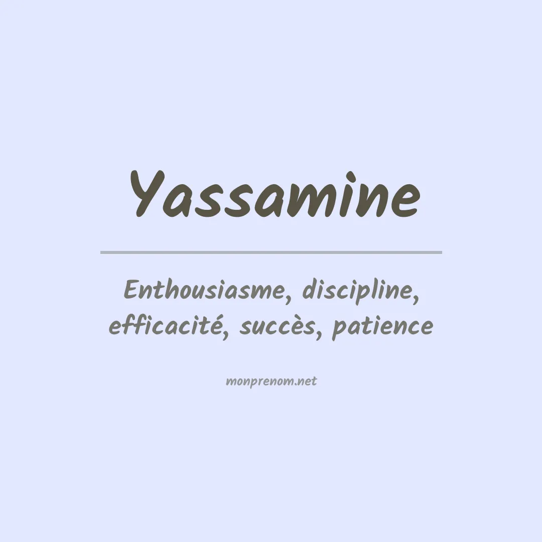 Prénom Yassamine