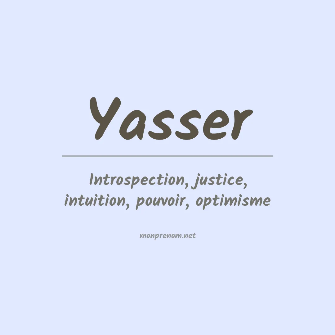Prénom Yasser
