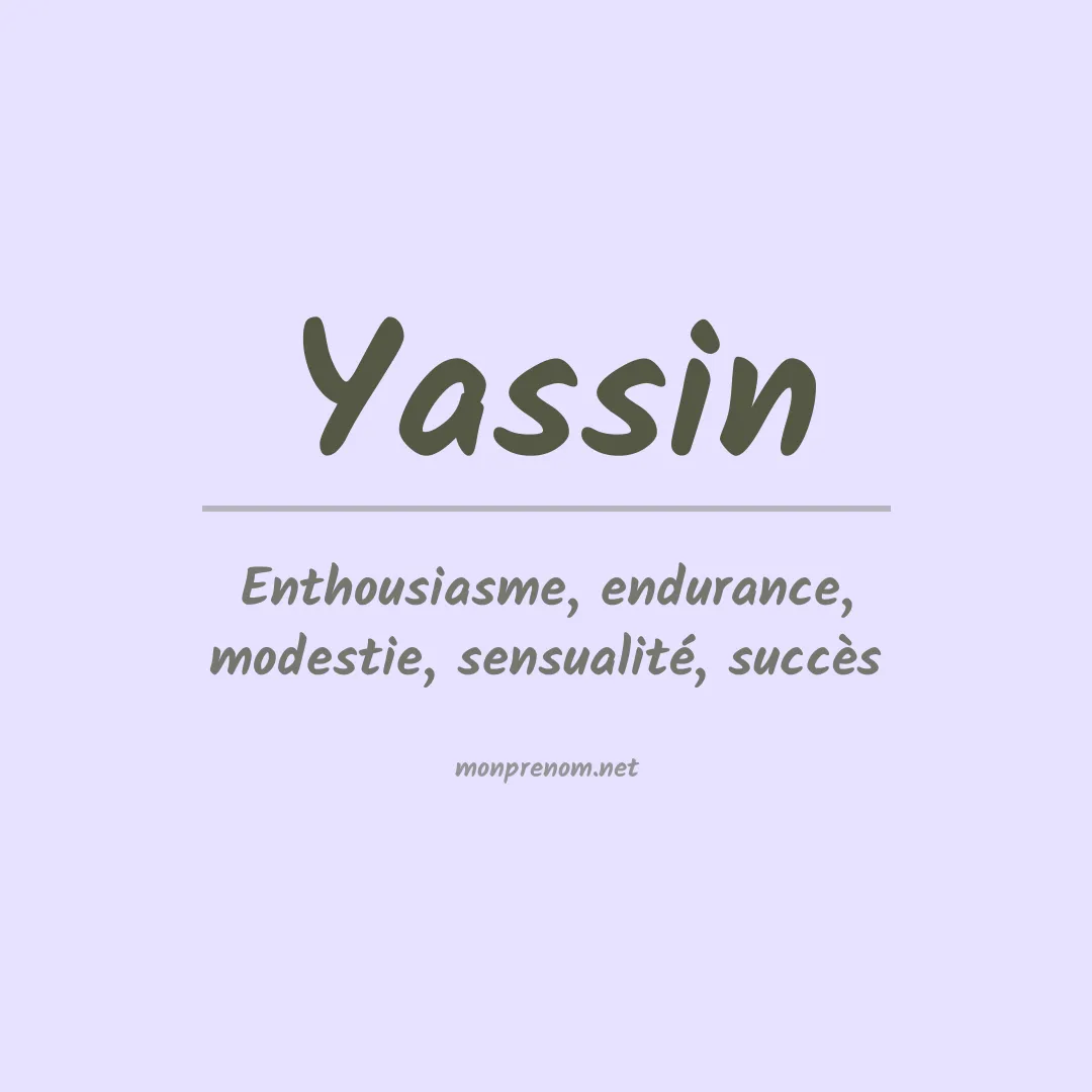 Prénom Yassin