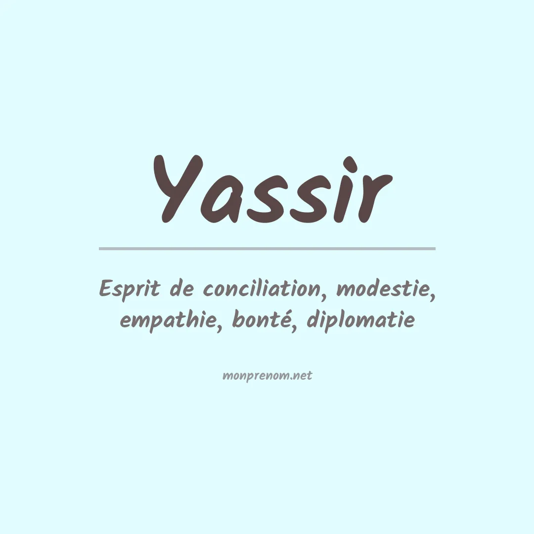 Prénom Yassir