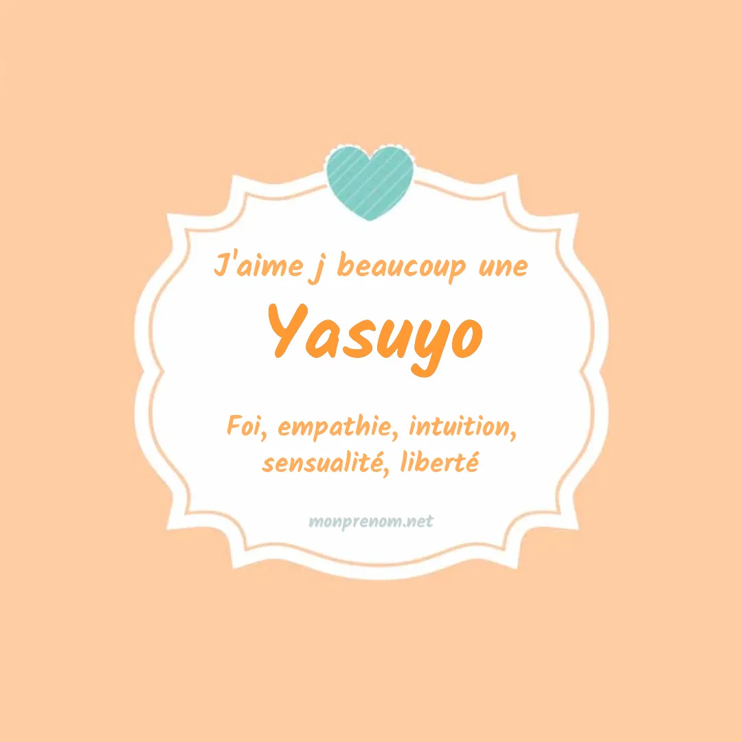 J'aime beaucoup Yasuyo