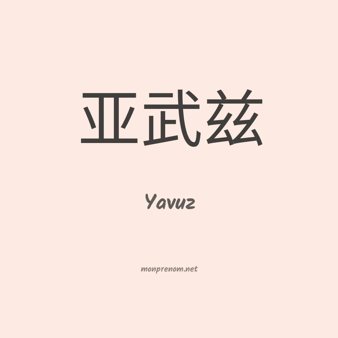 Yavuz en chinois
