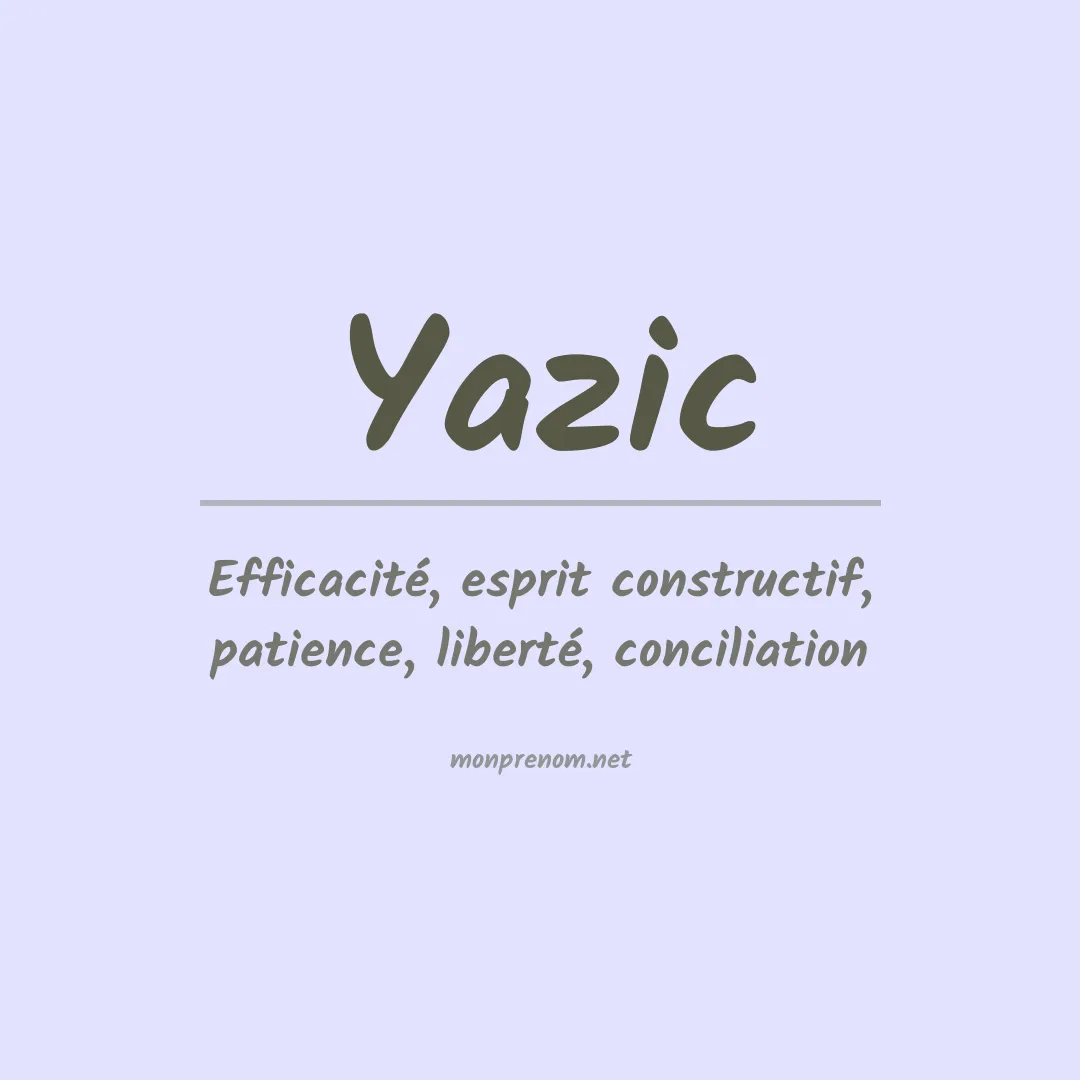 Prénom Yazic