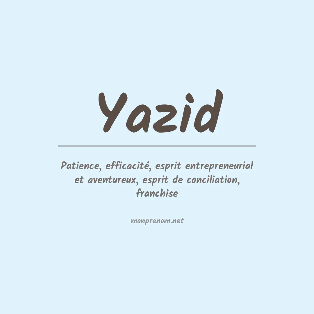 Prénom Yazid