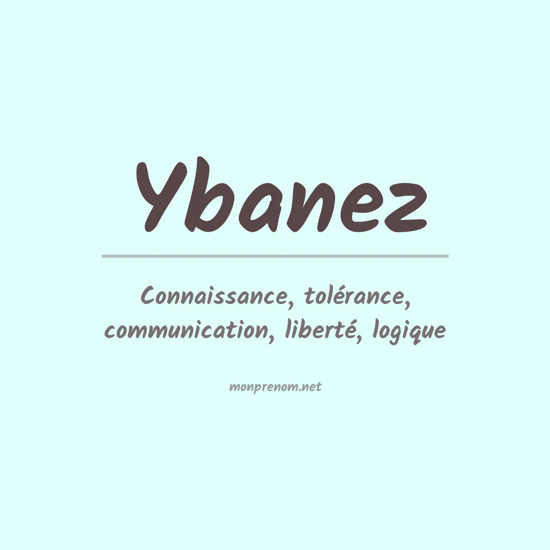 Prénom Ybanez
