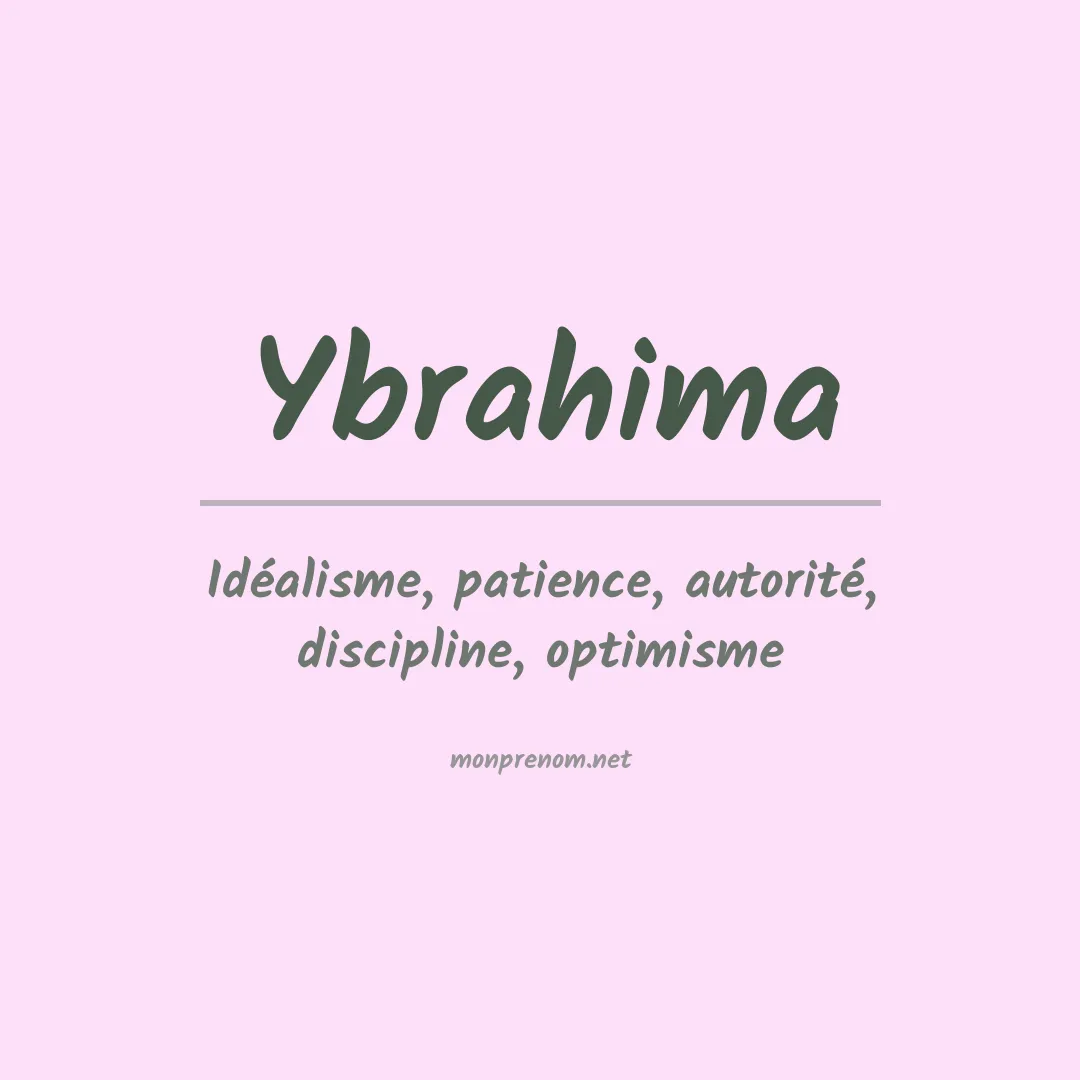 Prénom Ybrahima