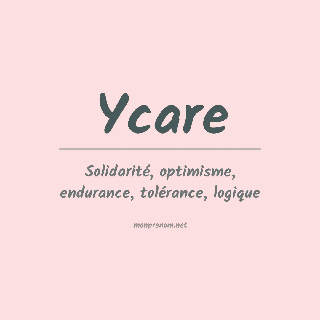 Signification du prénom Ycare