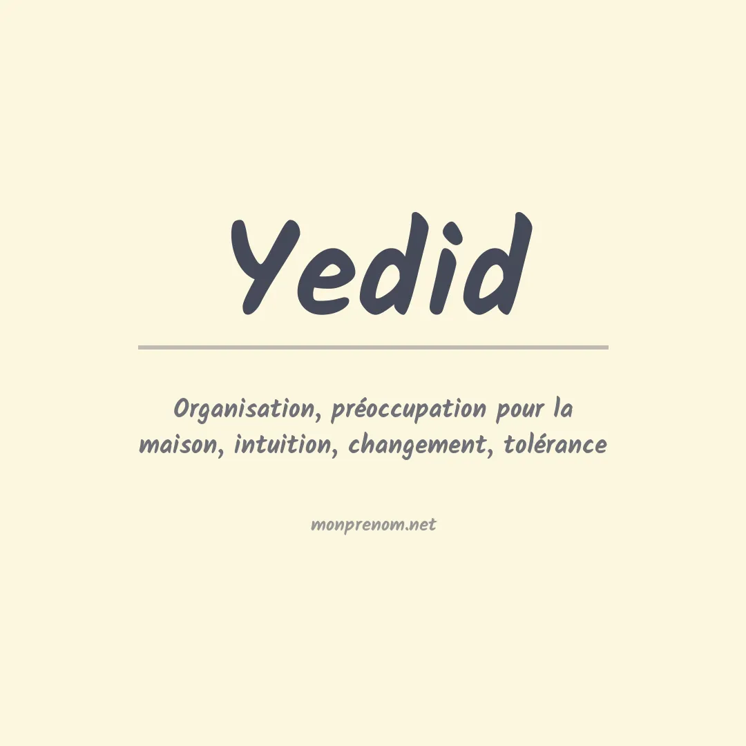 Prénom Yedid
