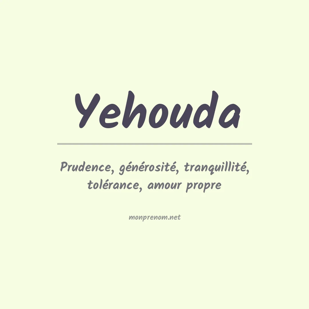 Prénom Yehouda