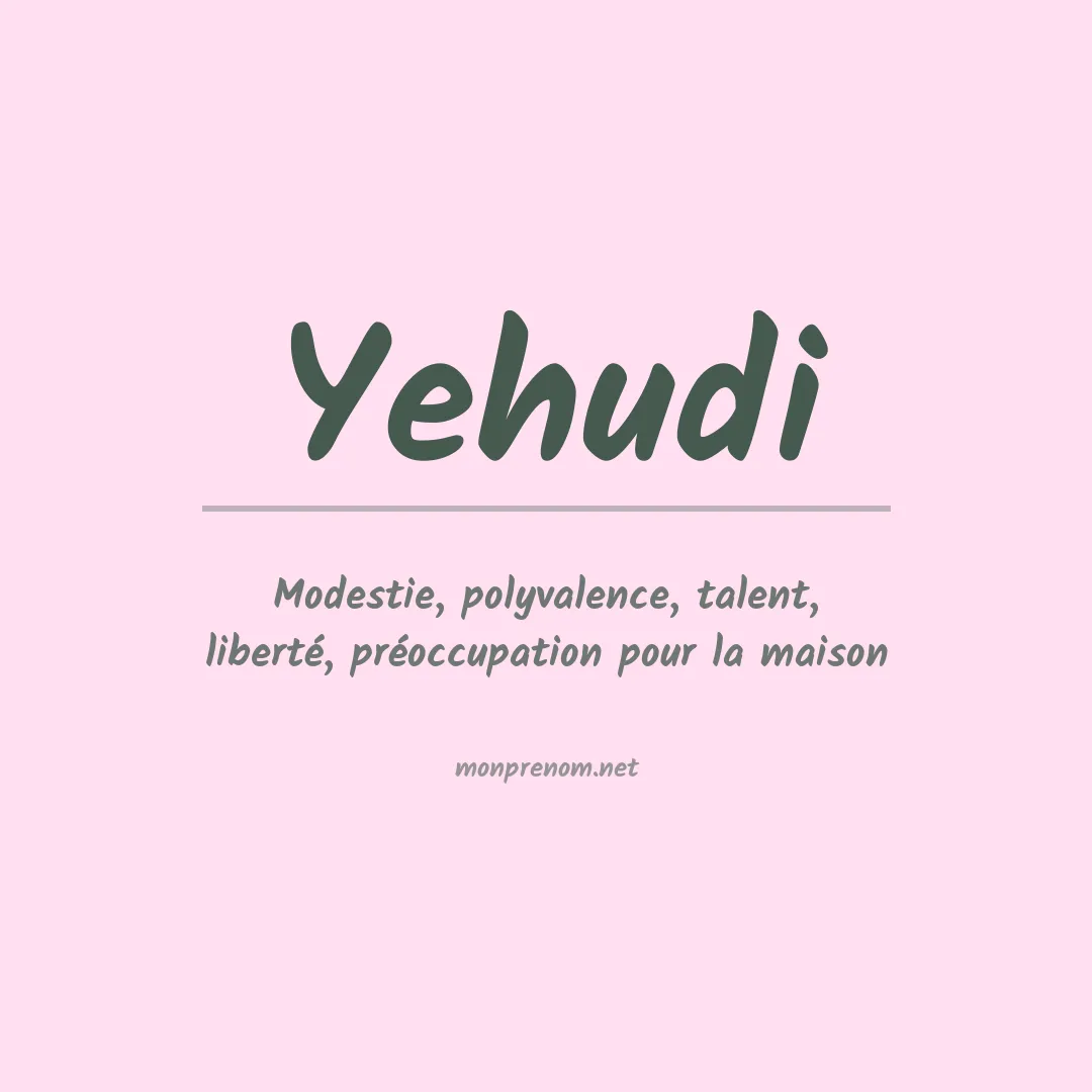 Prénom Yehudi