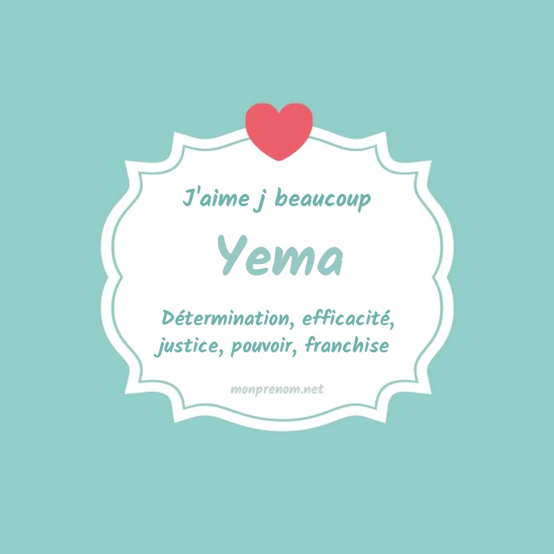 J'aime beaucoup Yema