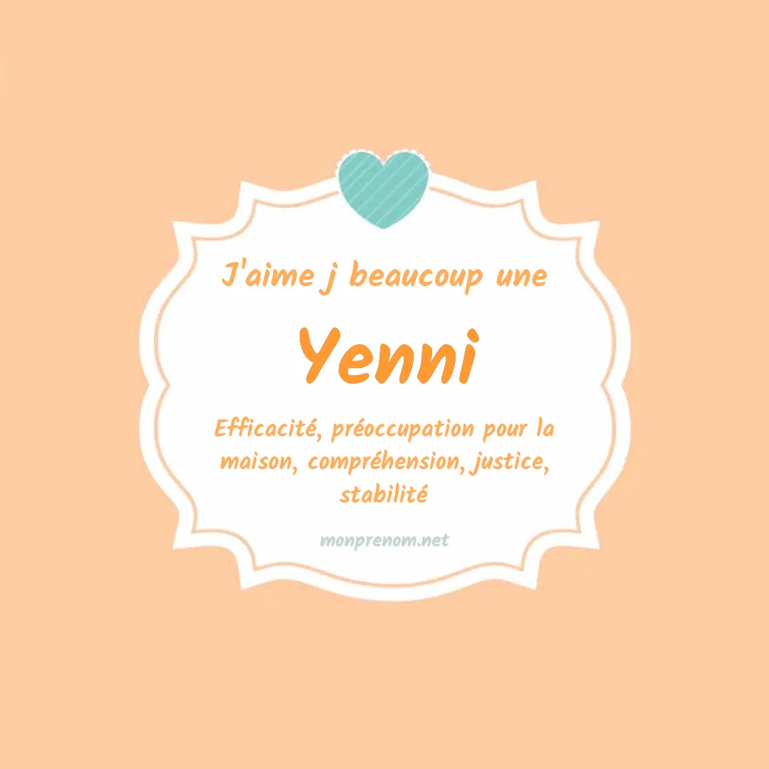 J'aime beaucoup Yenni