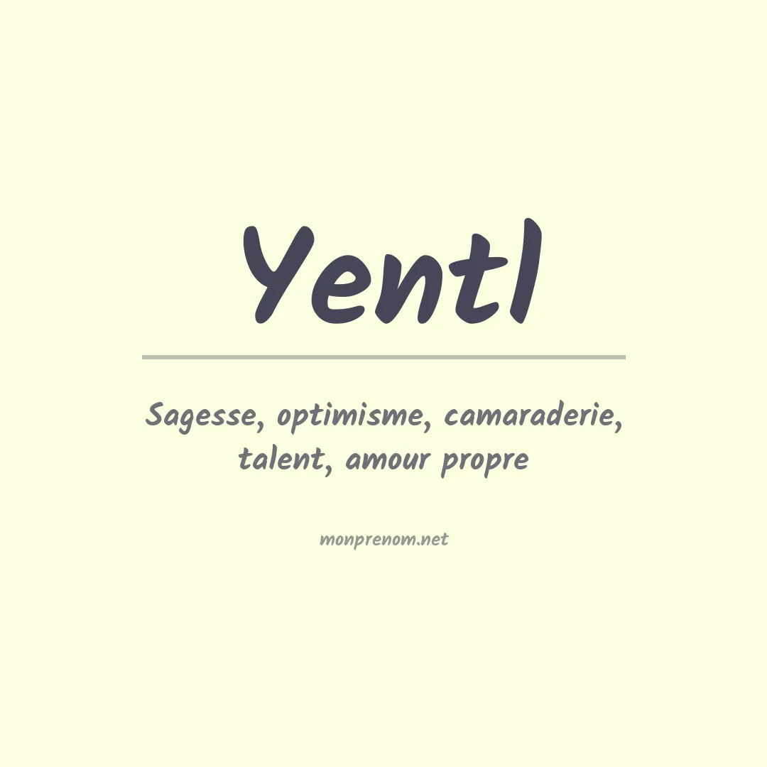Prénom Yentl