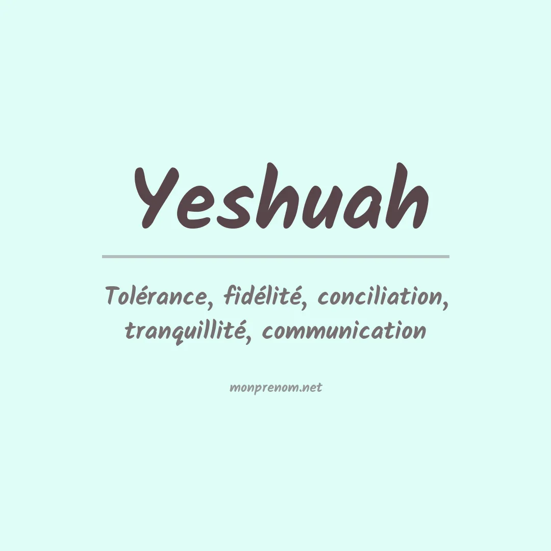 Prénom Yeshuah