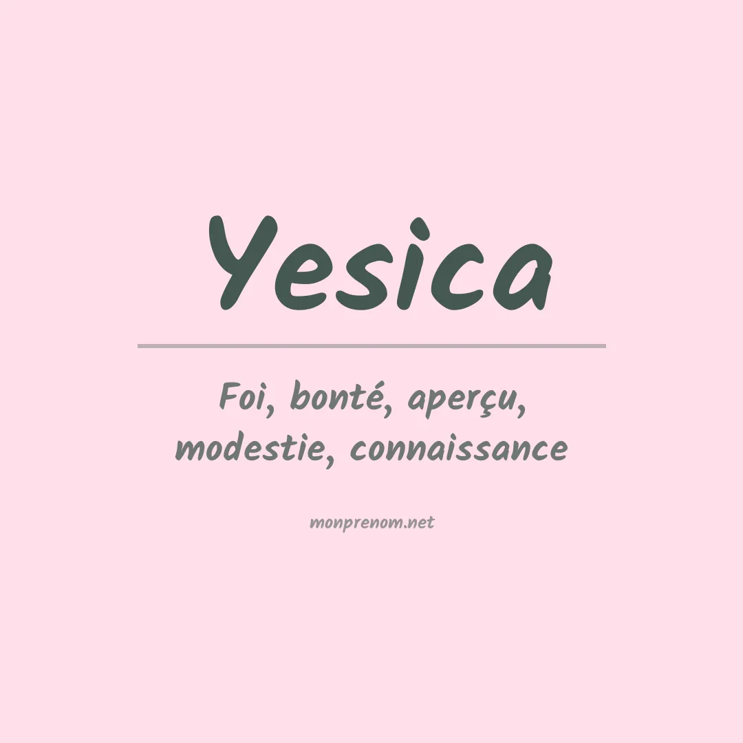 Prénom Yesica