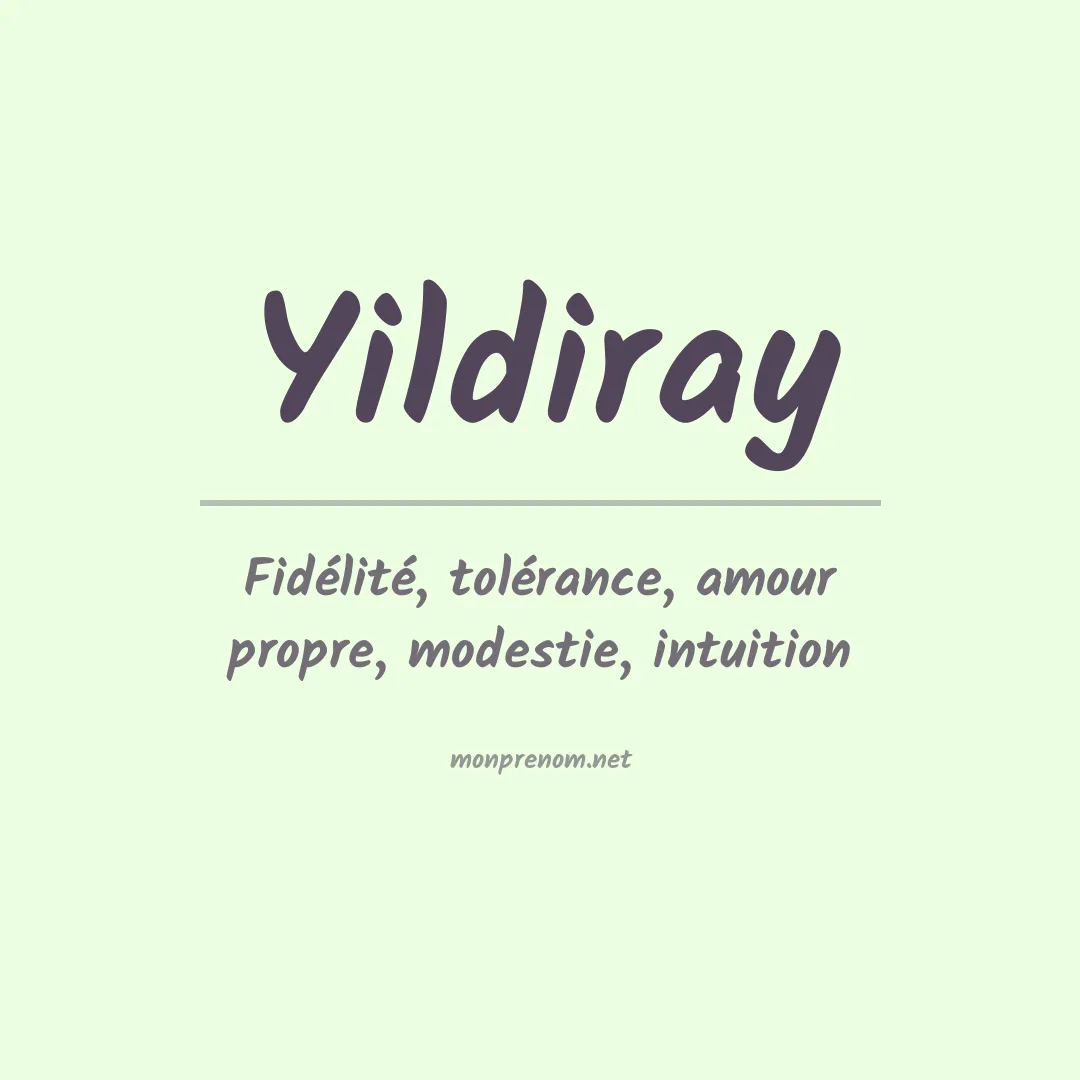 Prénom Yildiray