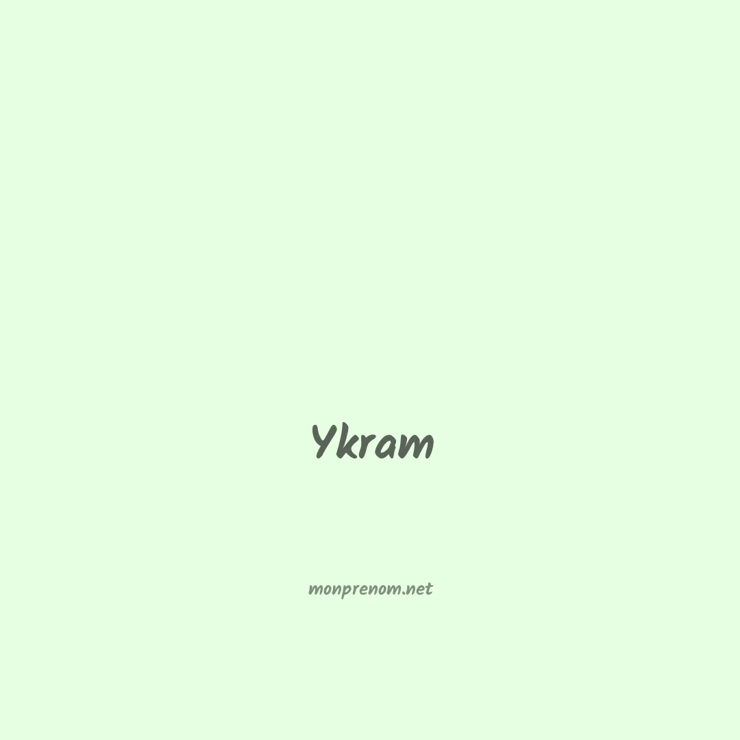 Ykram en chinois