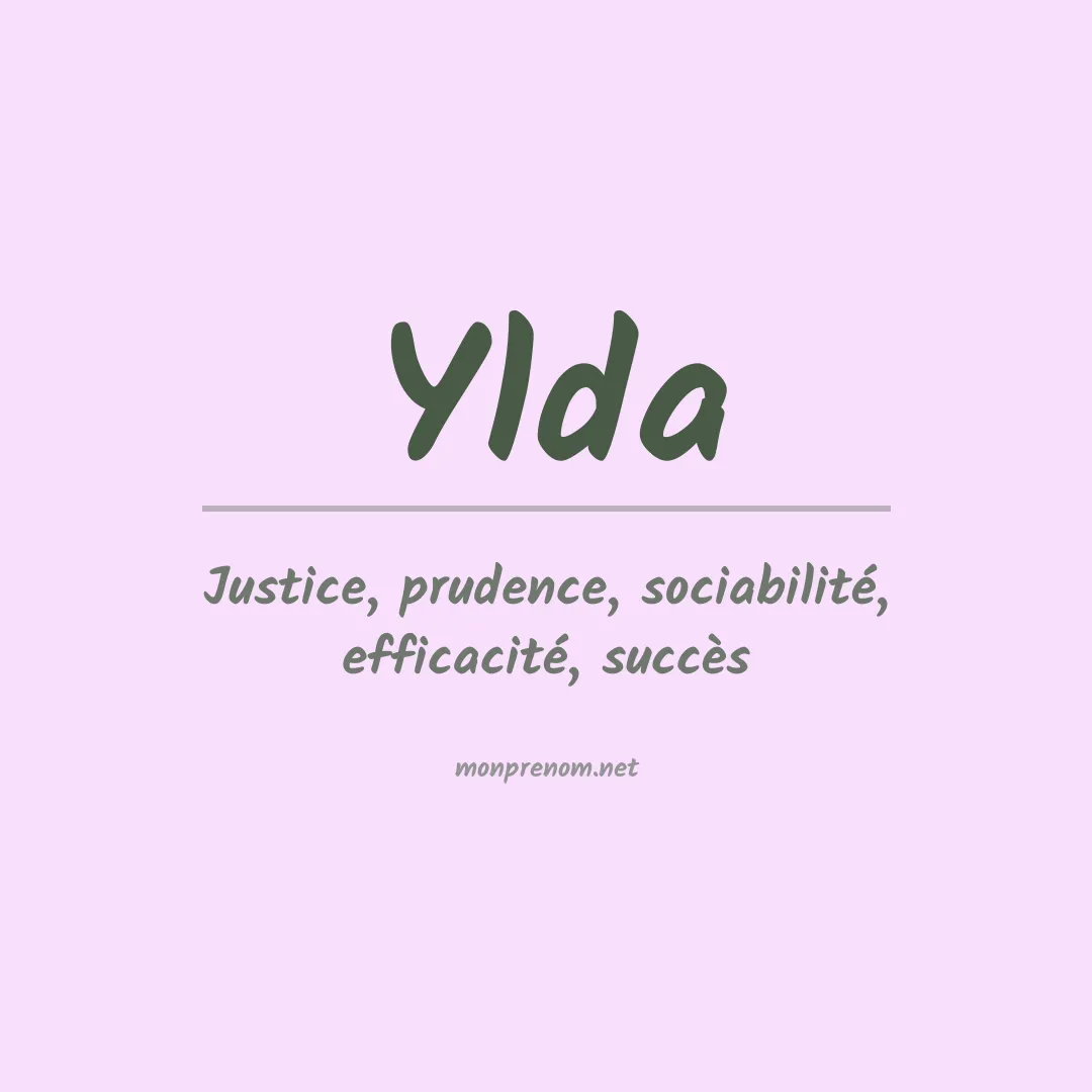Prénom Ylda