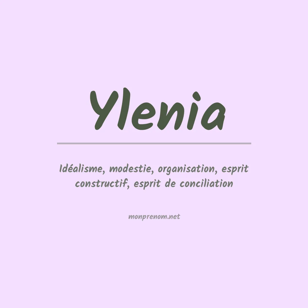 Prénom Ylenia
